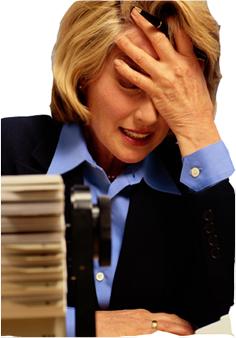 Woman with Stress
